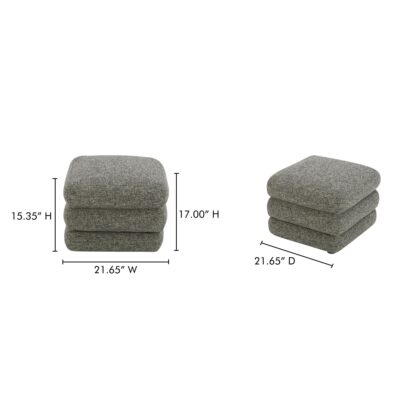 Lowtide Stool Stone Tweed KQ-1034-37 KQ 1034 37 70