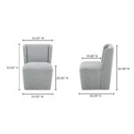 Cormac Rolling Dining Chair Slate Green 19 Cormac Rolling Dining Chair Slate Green KQ-1035-16-CAN KQ 1035 16 70