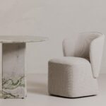 Larson Rolling Dining Chair Heather Grey 17 Larson Rolling Dining Chair Heather Grey KQ-1036-29-CAN KQ 1036 29 30