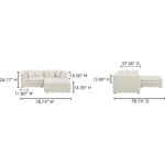 Lowtide Nook Modular Sectional Warm White 13 Lowtide Nook Modular Sectional Warm White KQ-1038-18 KQ 1038 18 70
