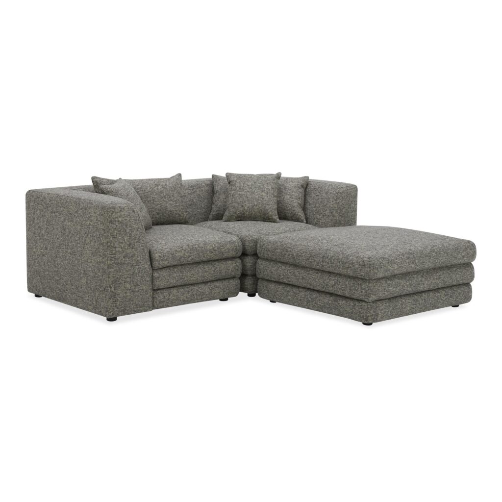 Lowtide Nook Modular Sectional Stone Tweed - Image 2