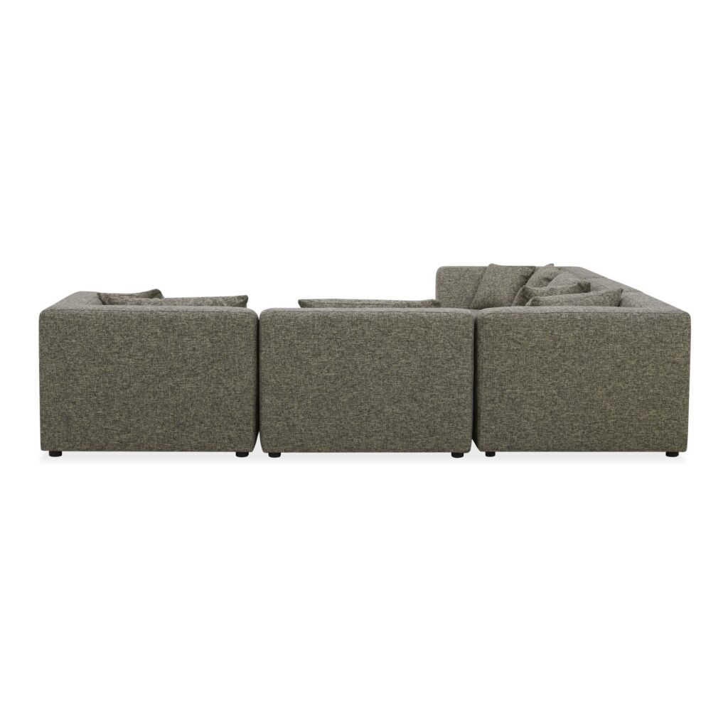 Lowtide Classic L-Shaped Modular Sectional Stone Tweed - Image 3