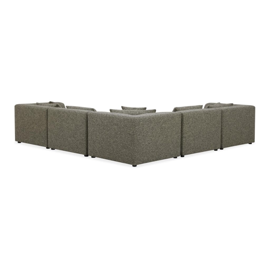 Lowtide Classic L-Shaped Modular Sectional Stone Tweed - Image 4