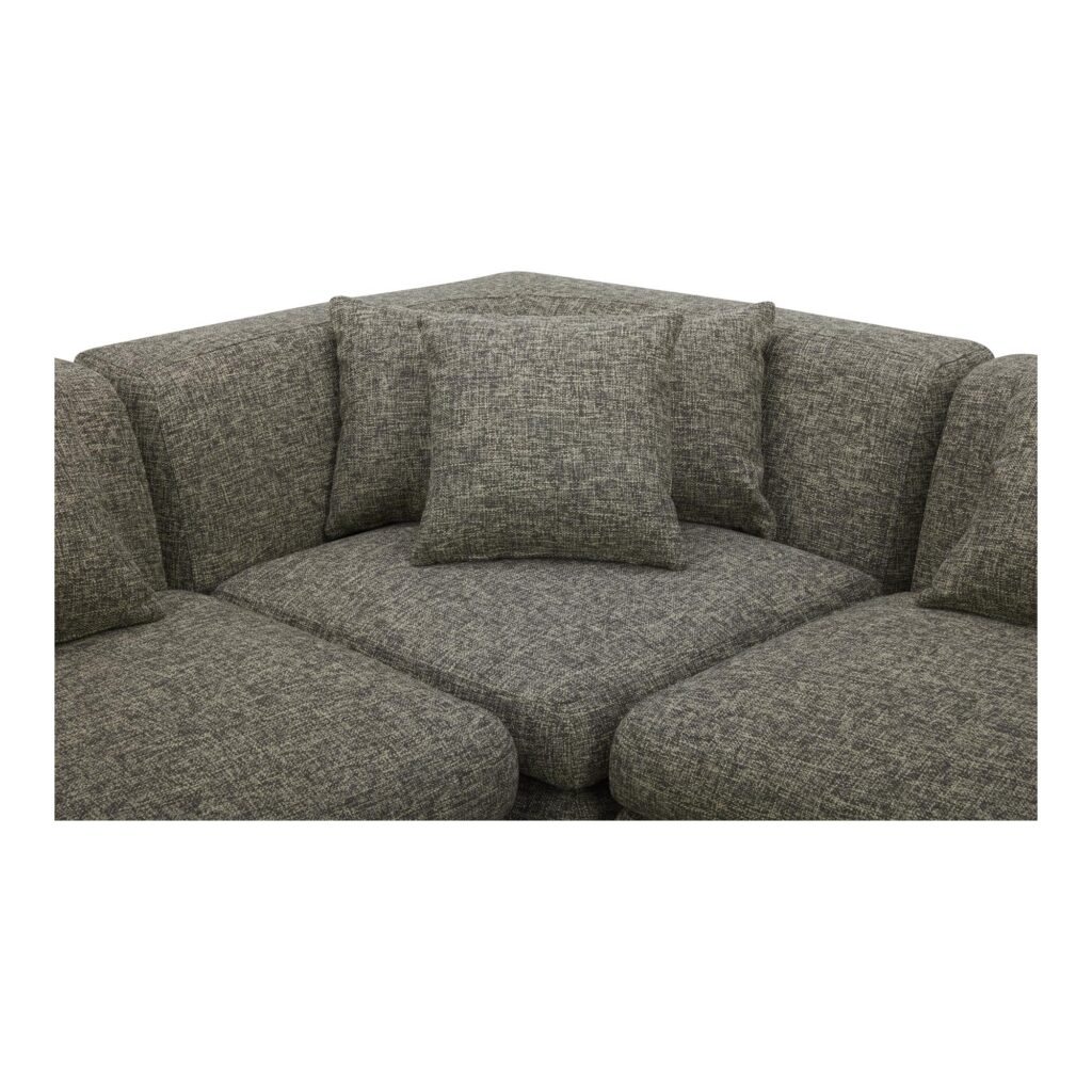 Lowtide Classic L-Shaped Modular Sectional Stone Tweed - Image 6