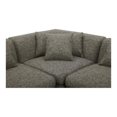 Lowtide Classic L-Shaped Modular Sectional Stone Tweed KQ-1039-37 KQ 1039 37 05