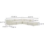Lowtide Dream Modular Sectional Warm White KQ-1040-18 KQ 1040 18 70