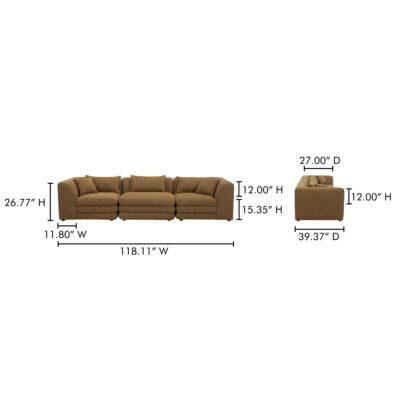 Lowtide Modular Sofa Amber Glow KQ-1043-09 KQ 1043 09 70