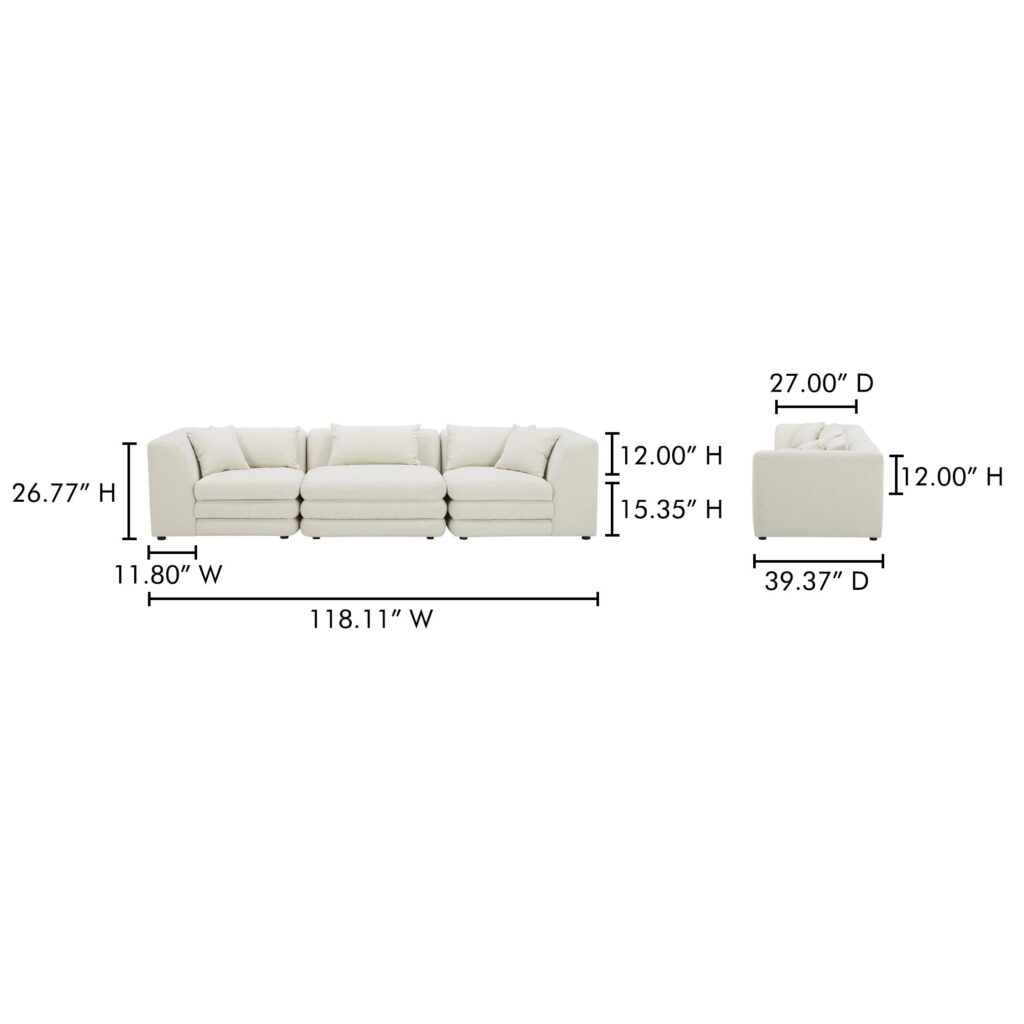 Lowtide Modular Sofa Warm White - Image 10