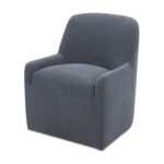 Maisie Rolling Dining Chair Slate Blue 8 Maisie Rolling Dining Chair Slate Blue KQ-1045-26-CAN KQ 1045 26 CAN Maisie diagL shadsilo