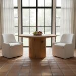 Maisie Rolling Dining Chair Flecked Oat 13 Maisie Rolling Dining Chair Flecked Oat KQ-1045-34-CAN KQ 1045 34 CAN 00