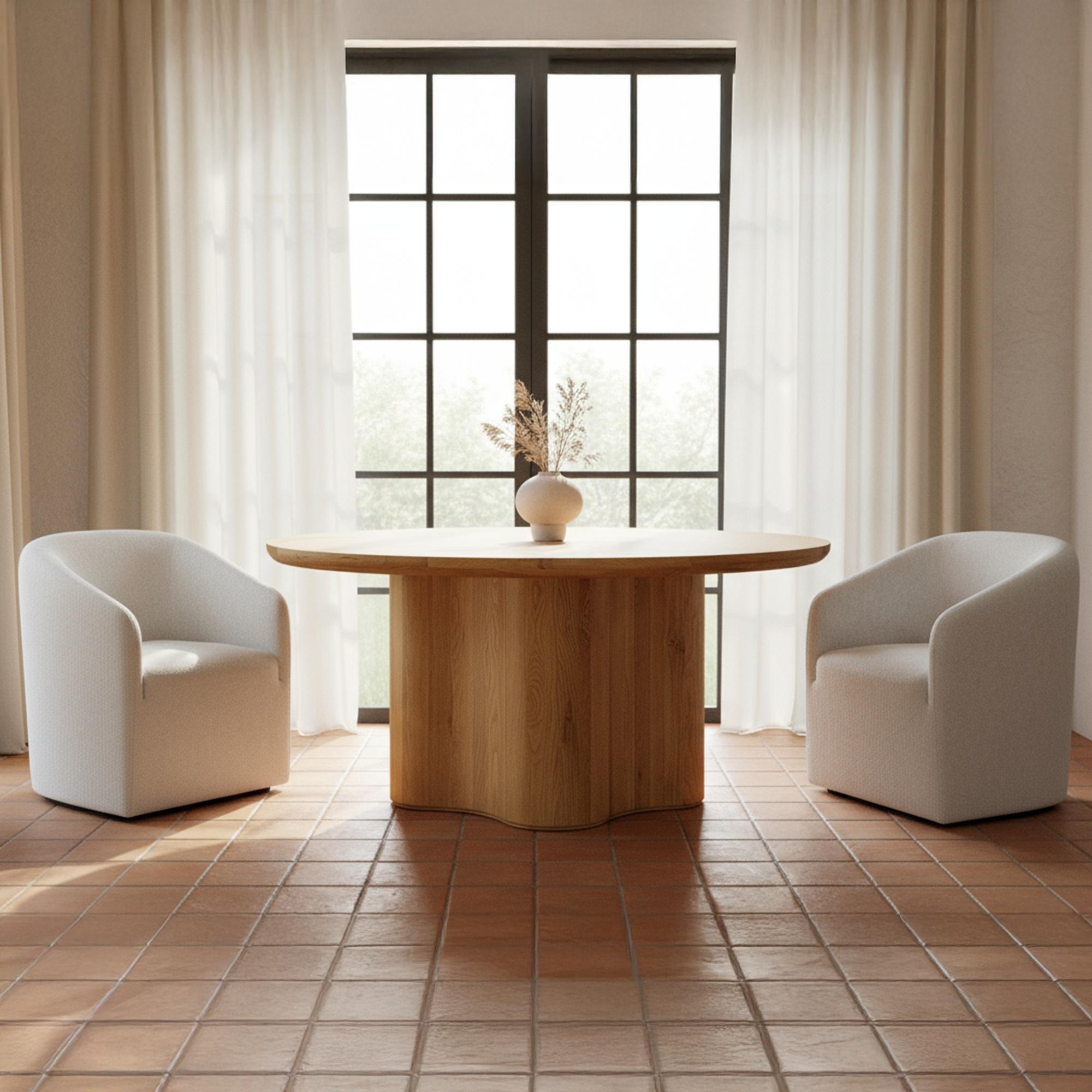 Sandy Rolling Dining Chair Off White 7 Sandy Rolling Dining Chair Off White - Image 7