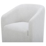 Sandy Rolling Dining Chair Off White 11 Sandy Rolling Dining Chair Off White KQ-1046-05-CAN KQ 1046 05 CAN Sandy closeup01 shadsilo