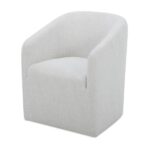 Sandy Rolling Dining Chair Off White 8 Sandy Rolling Dining Chair Off White KQ-1046-05-CAN KQ 1046 05 CAN Sandy diagL shadsilo