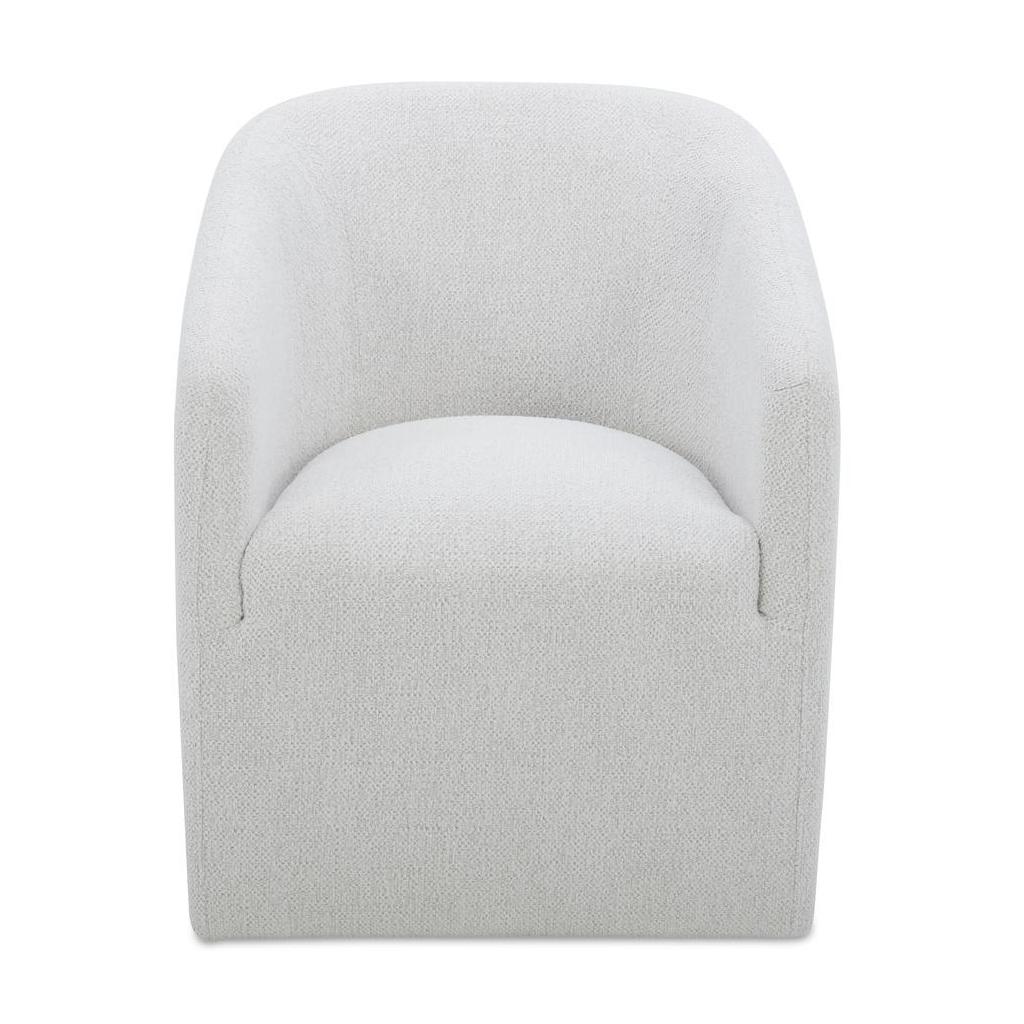 Sandy Rolling Dining Chair Off White 1 Sandy Rolling Dining Chair Off White