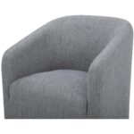 Sandy Rolling Dining Chair Grey 11 Sandy Rolling Dining Chair Grey KQ-1046-15-CAN KQ 1046 15 CAN Sandy closeup01 shadsilo