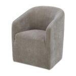 Sandy Rolling Dining Chair Taupe KQ-1046-39-CAN KQ 1046 39 CAN Sandy diagL shadsilo
