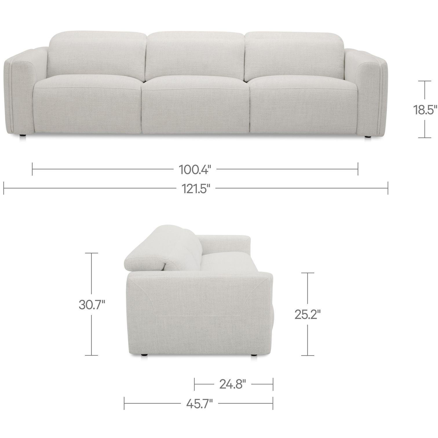 Wilder Power Recliner Sofa Flecked Oat 6 Wilder Power Recliner Sofa Flecked Oat - Image 6