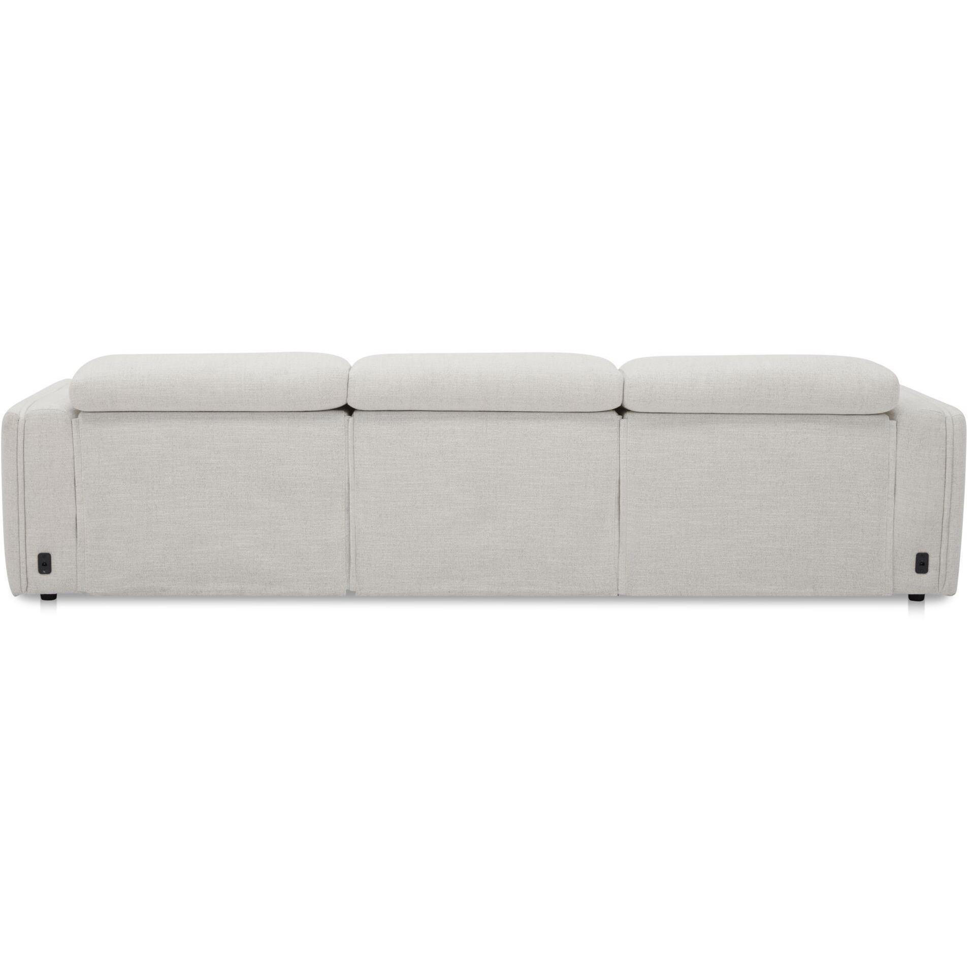 Wilder Power Recliner Sofa Flecked Oat 2 Wilder Power Recliner Sofa Flecked Oat - Image 2