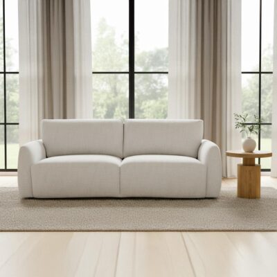Callie Sofa 91 in. Flecked Oat