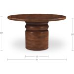Maro Dining Table Natural KY-1041-24-0 KY 1041 24 0 70 dim