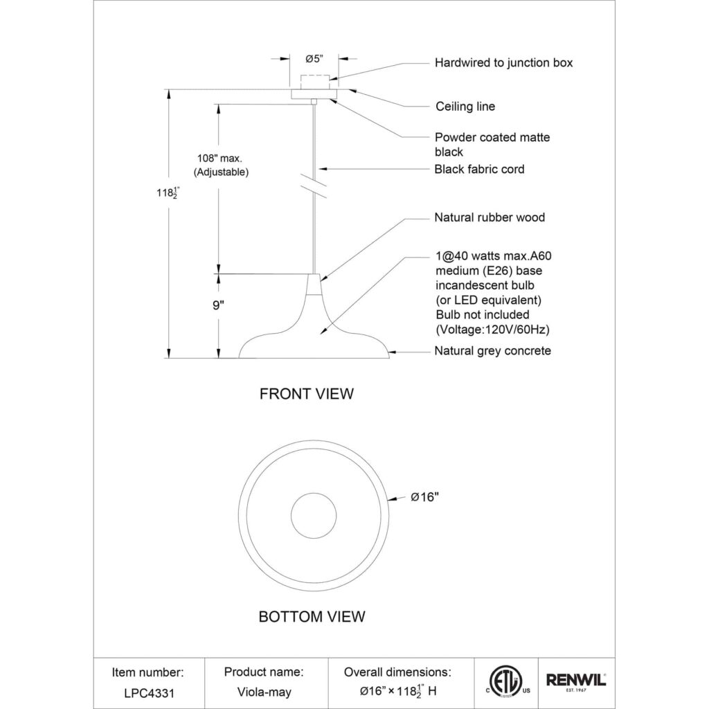 Viola-May Ceiling Fixture - Image 7