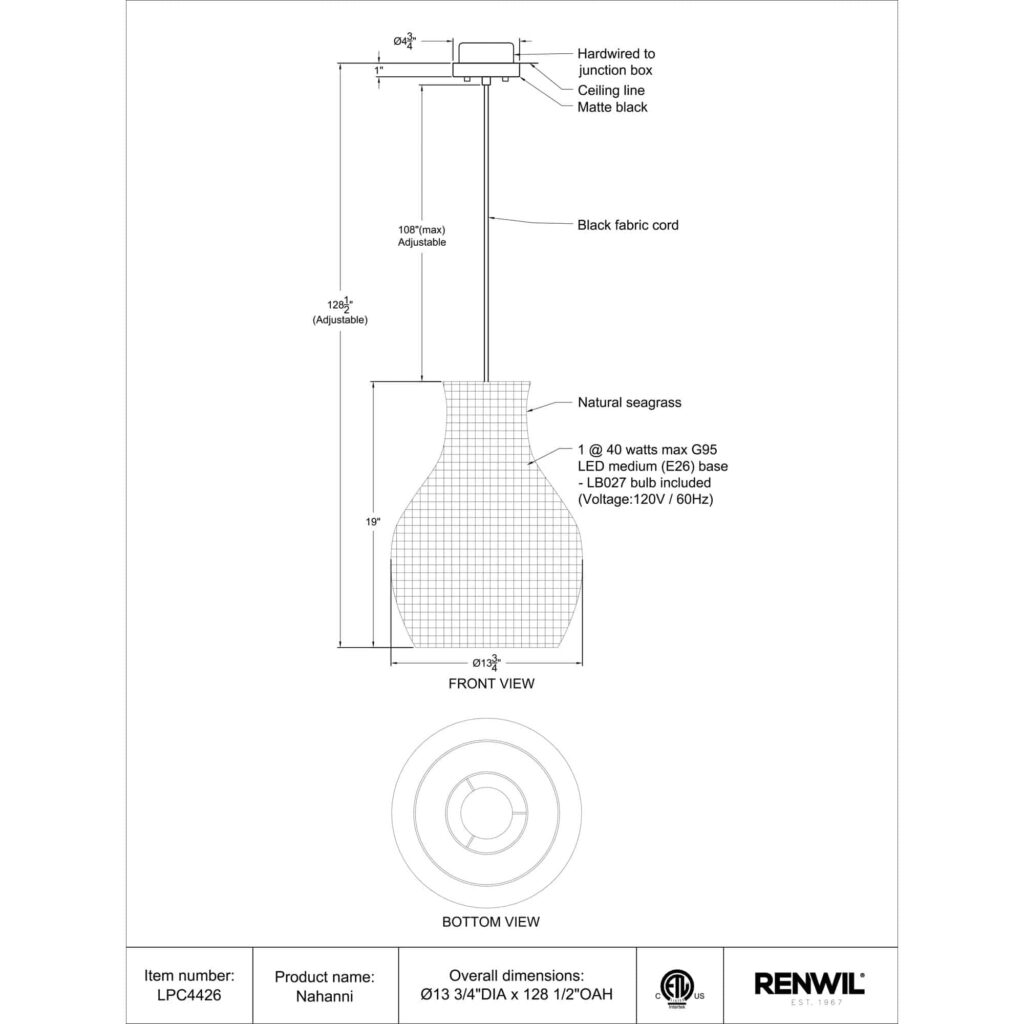 Nahanni Ceiling Fixture - Image 6