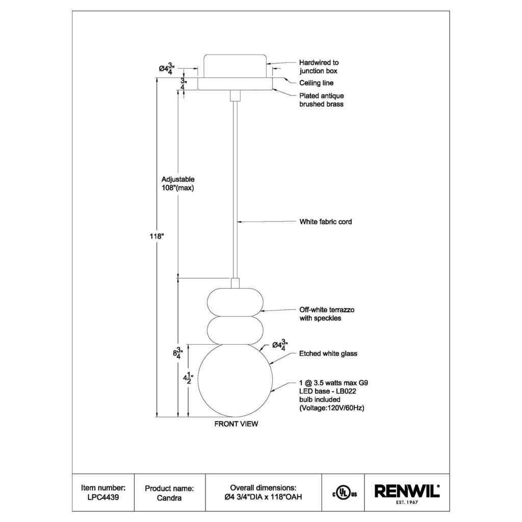 CANDRA Ceiling Fixture - Image 5