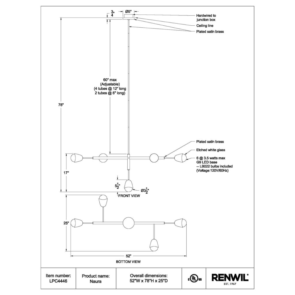 NAURA Ceiling Fixture - Image 6