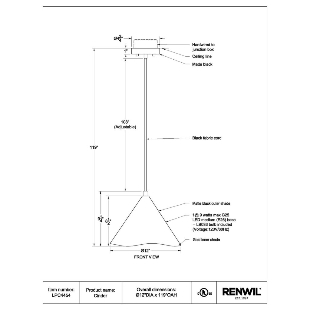 CINDER Ceiling Fixture - Image 6