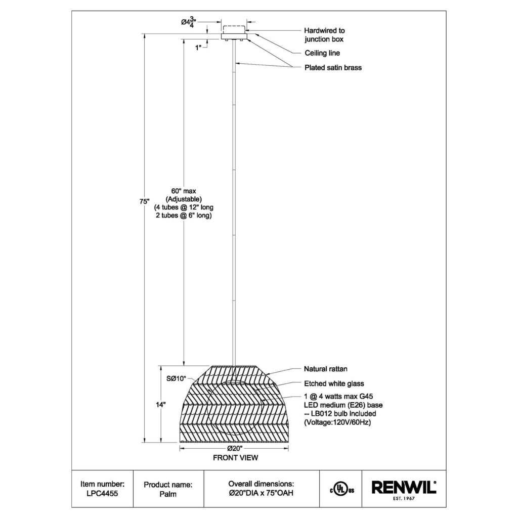 PALM Ceiling Fixture - Image 6