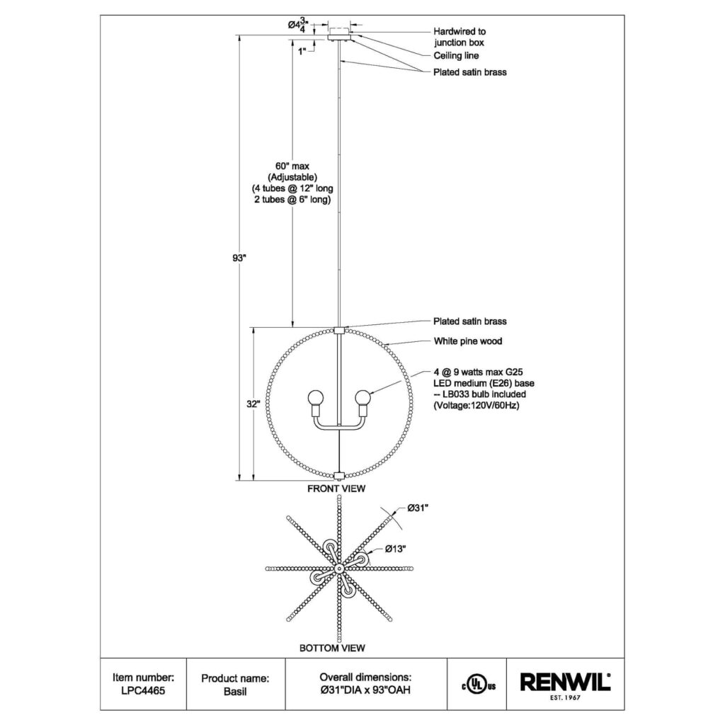 BASIL Ceiling Fixture - Image 5