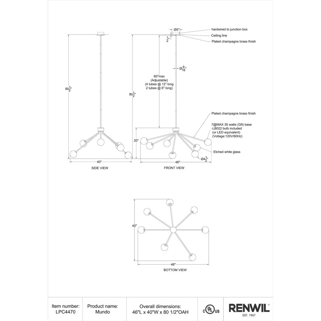 Mundo Ceiling Fixture - Image 7