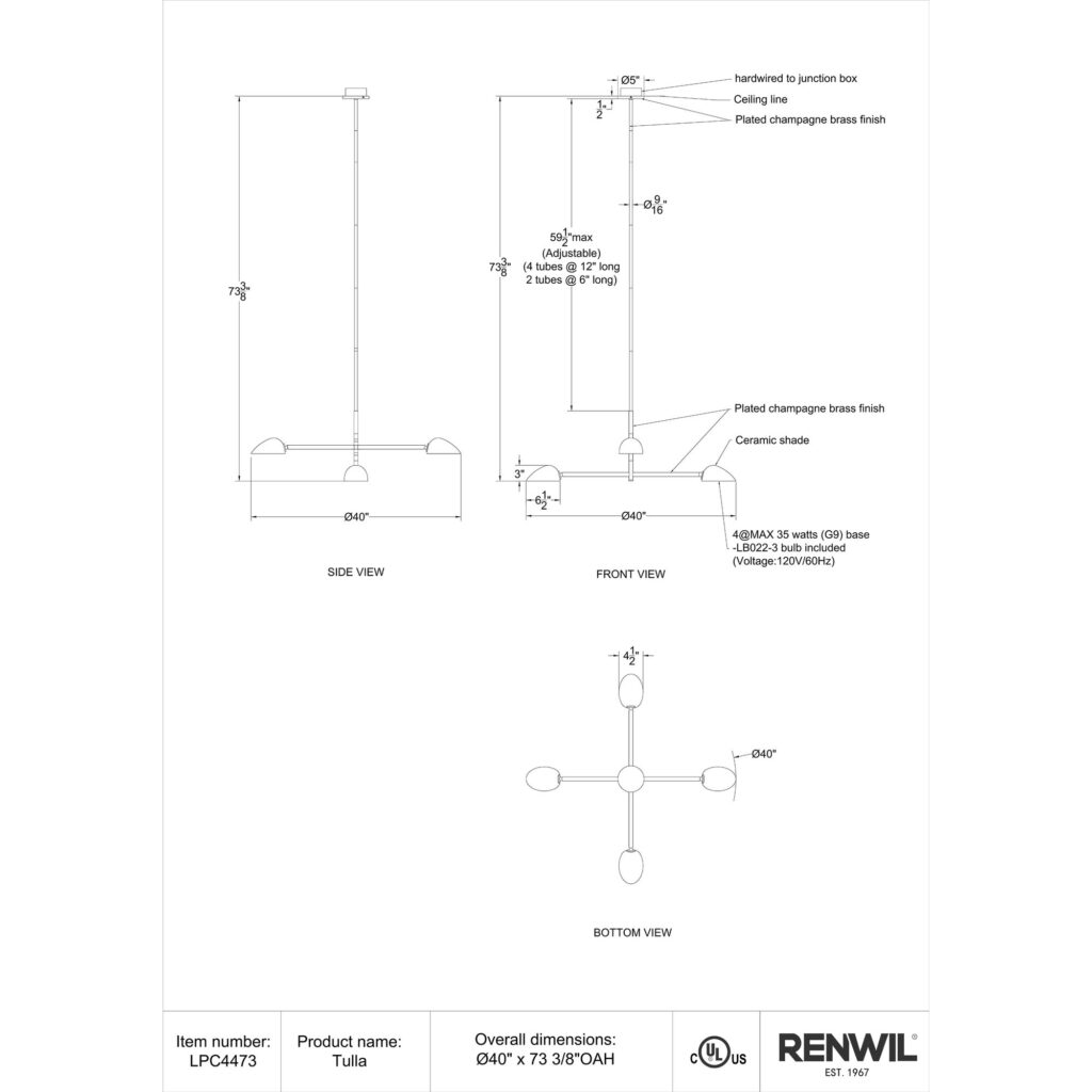 Tulla Ceiling Fixture - Image 7