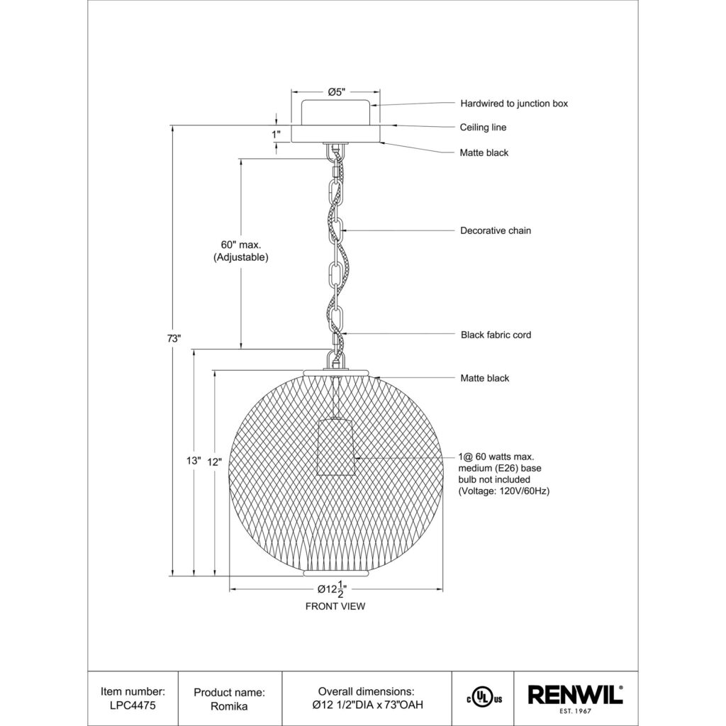 Romika Ceiling Fixture - Image 7