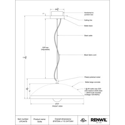 Scilla Ceiling Fixture LPC4478 LPC4478 7