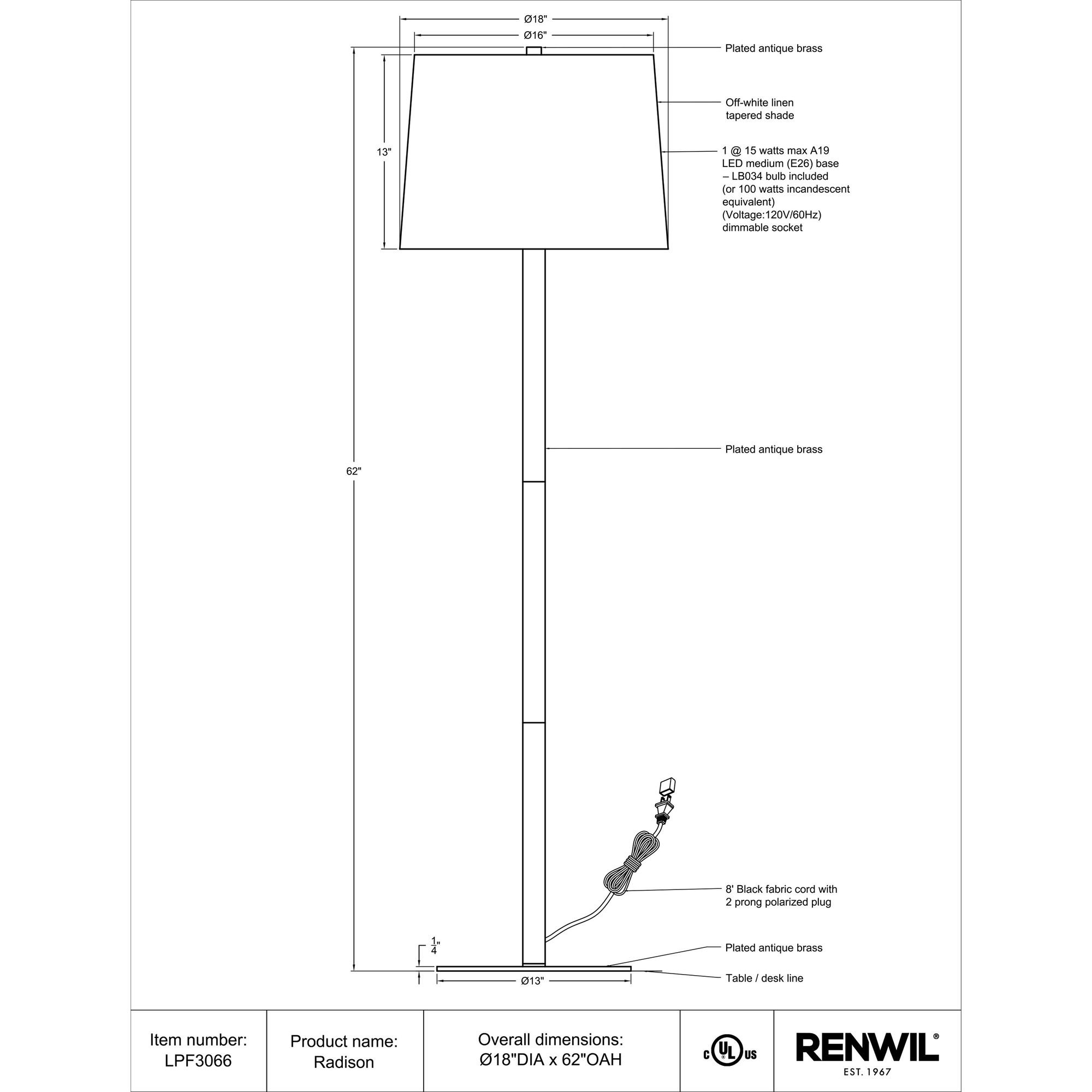 Radison Floor Lamp 5 Radison Floor Lamp - Image 5