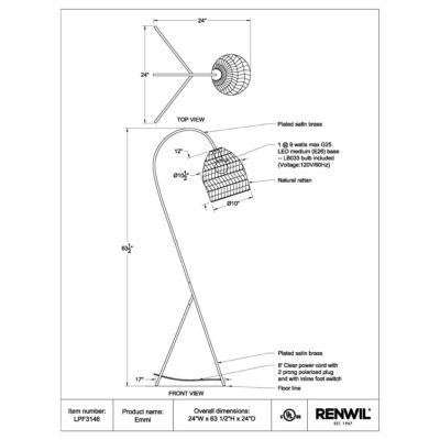 EMMI Floor Lamp LPF3146 LPF3146 6