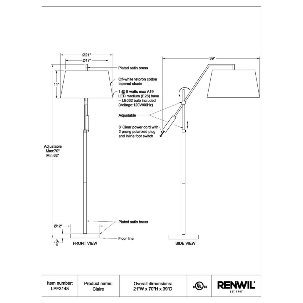 CLAIRE Floor Lamp - Image 4