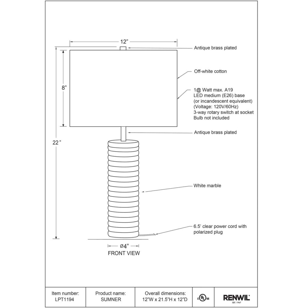 Sumner Table Lamp - Image 8