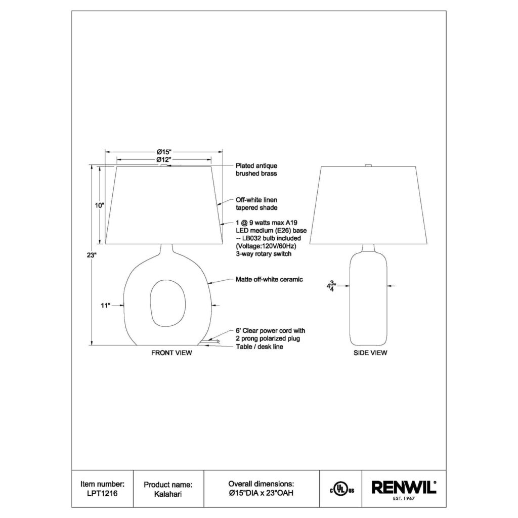 KALAHARI Table Lamp - Image 6