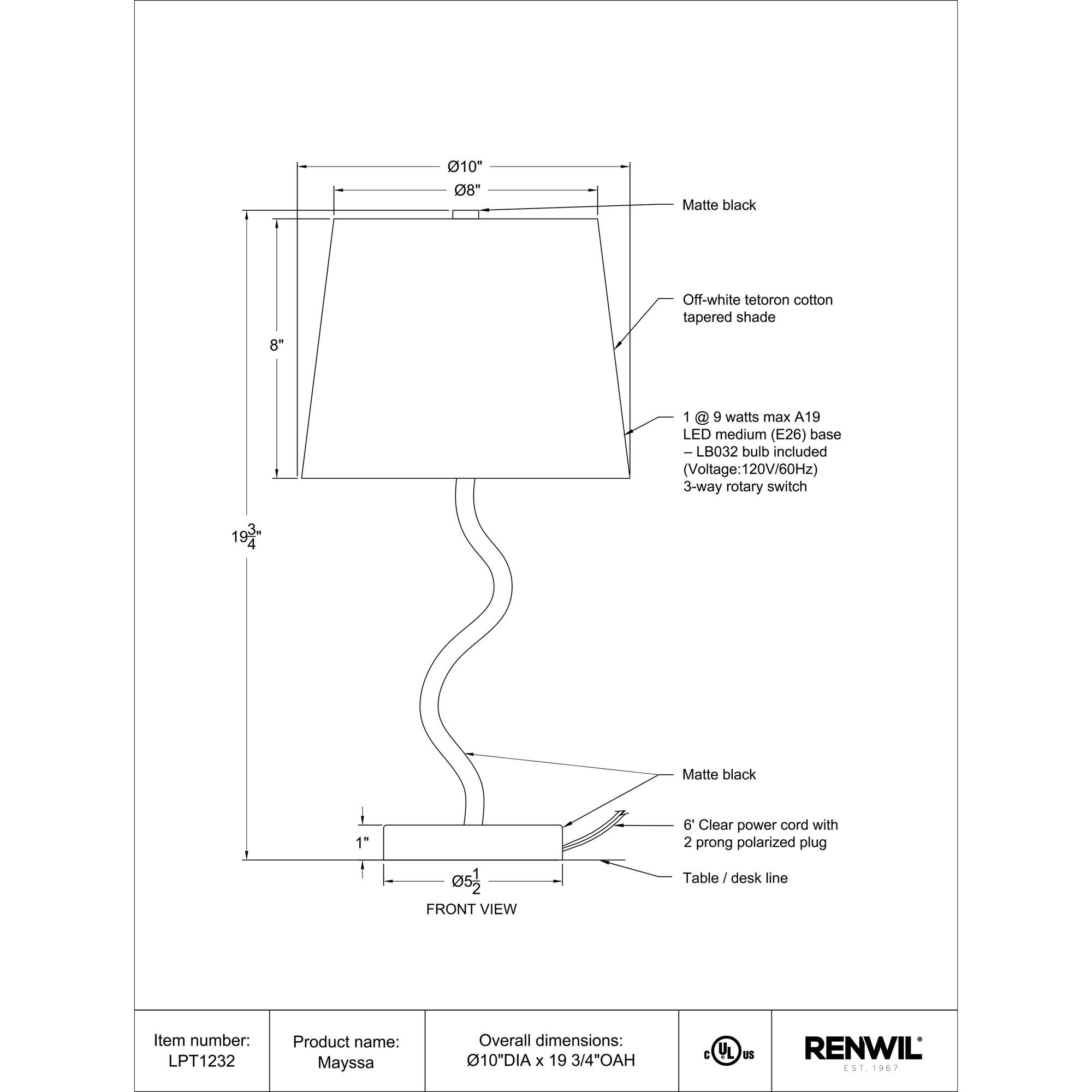 Mayssa Table Lamp 4 Mayssa Table Lamp - Image 4