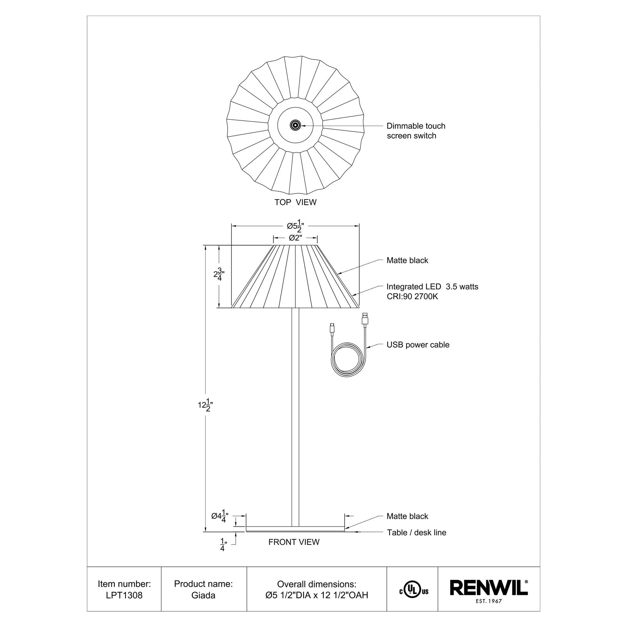 Giada Table Lamp 5 Giada Table Lamp - Image 5