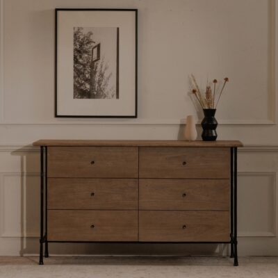 Rene 6 Drawer Dresser Brown
