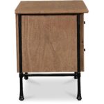 Rene Nightstand Brown LX-1079-03 LX 1079 03 Rene side right shadsilo