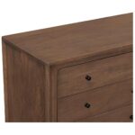 Mabel 6 Drawer Dresser Dark Brown LX-1086-20 LX 1086 20 Mabel closeup02 shadsilo