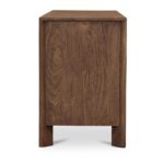 Mabel 6 Drawer Dresser Dark Brown LX-1086-20 LX 1086 20 Mabel side left shadsilo