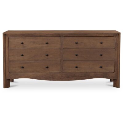 Mabel 6 Drawer Dresser Dark Brown