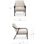 Rowe Accent Chair Beige 5 Rowe Accent Chair Beige LX-1093-37 LX 1093 37 70 dim