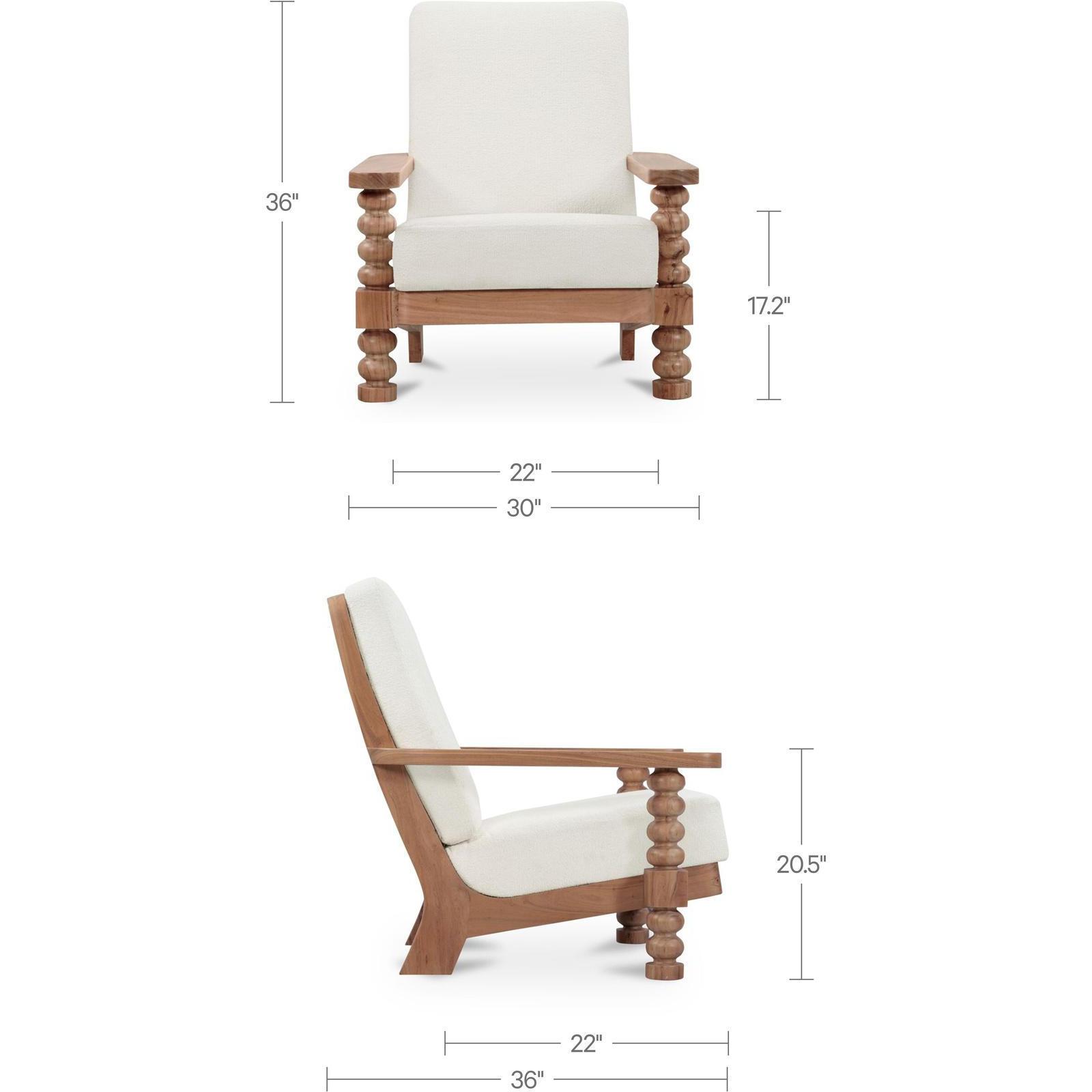 Ingrid Accent Chair Off White 3 Ingrid Accent Chair Off White - Image 3