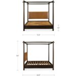 Devin Bed Queen Brown 5 Devin Bed Queen Brown LX-1097-20-0 LX 1097 20 0 70 dim